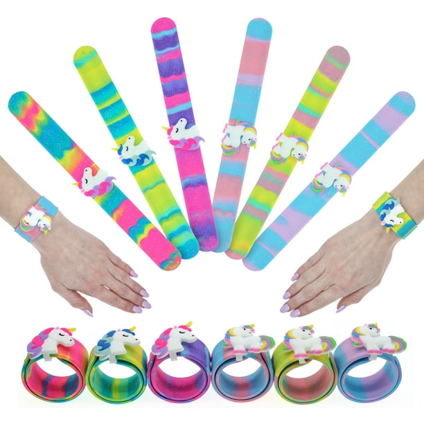 25Pcs Slap Bracelets For Kids Snap Bracelets Bulk toy for Kindergarten Kids Gift 